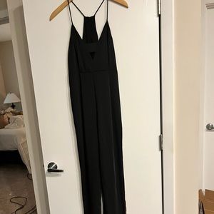 Do+Be Black Track Stripe Jumpsuit size Medium